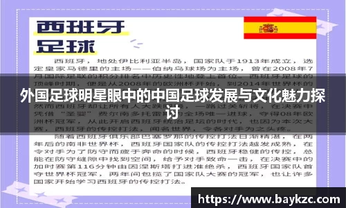 外国足球明星眼中的中国足球发展与文化魅力探讨